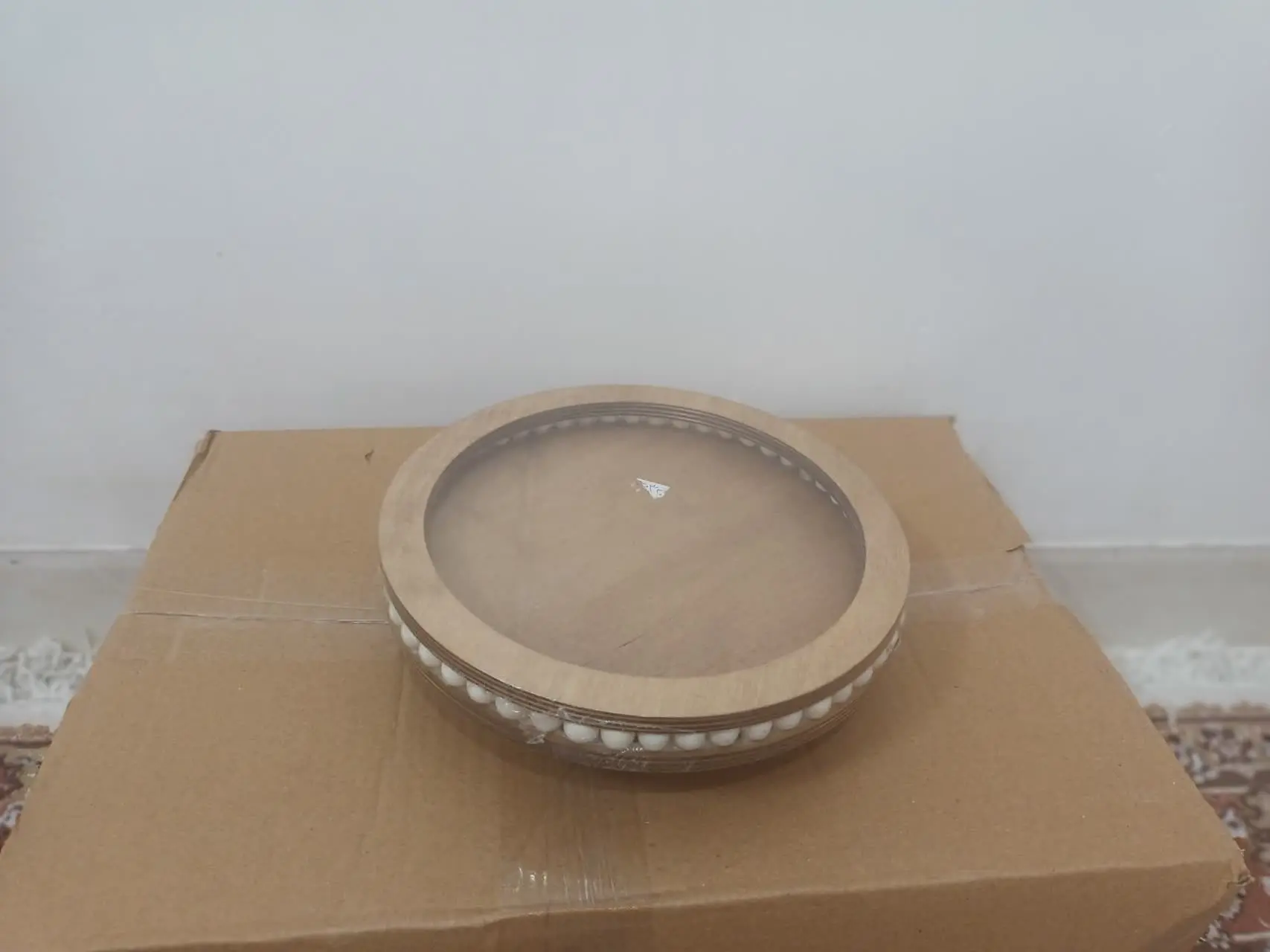 سینی گرد کوچک پایه ومهره دار