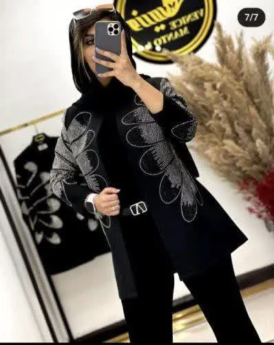 ☘️کت تک نگین دار مدل گلبرگ☘️