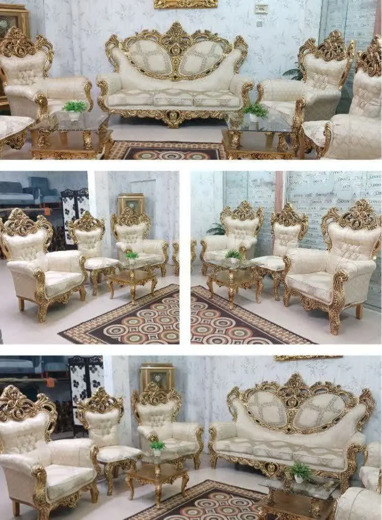 مبل سلطنتی ۹نفره بسیار زیبا تمام
