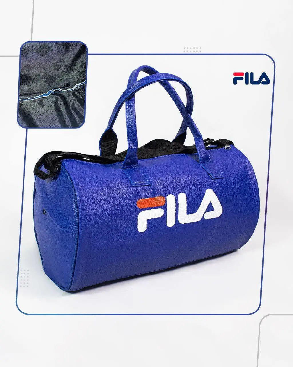 🔸 ساک ورزشی آبی Fila مدل ۱۶۷۳