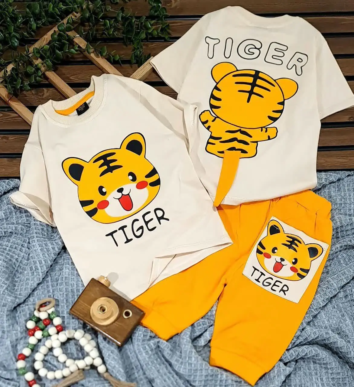 👚نام: ست جذاب تیشرت شلوارک تایگر😺😺😺😺😺😺😺