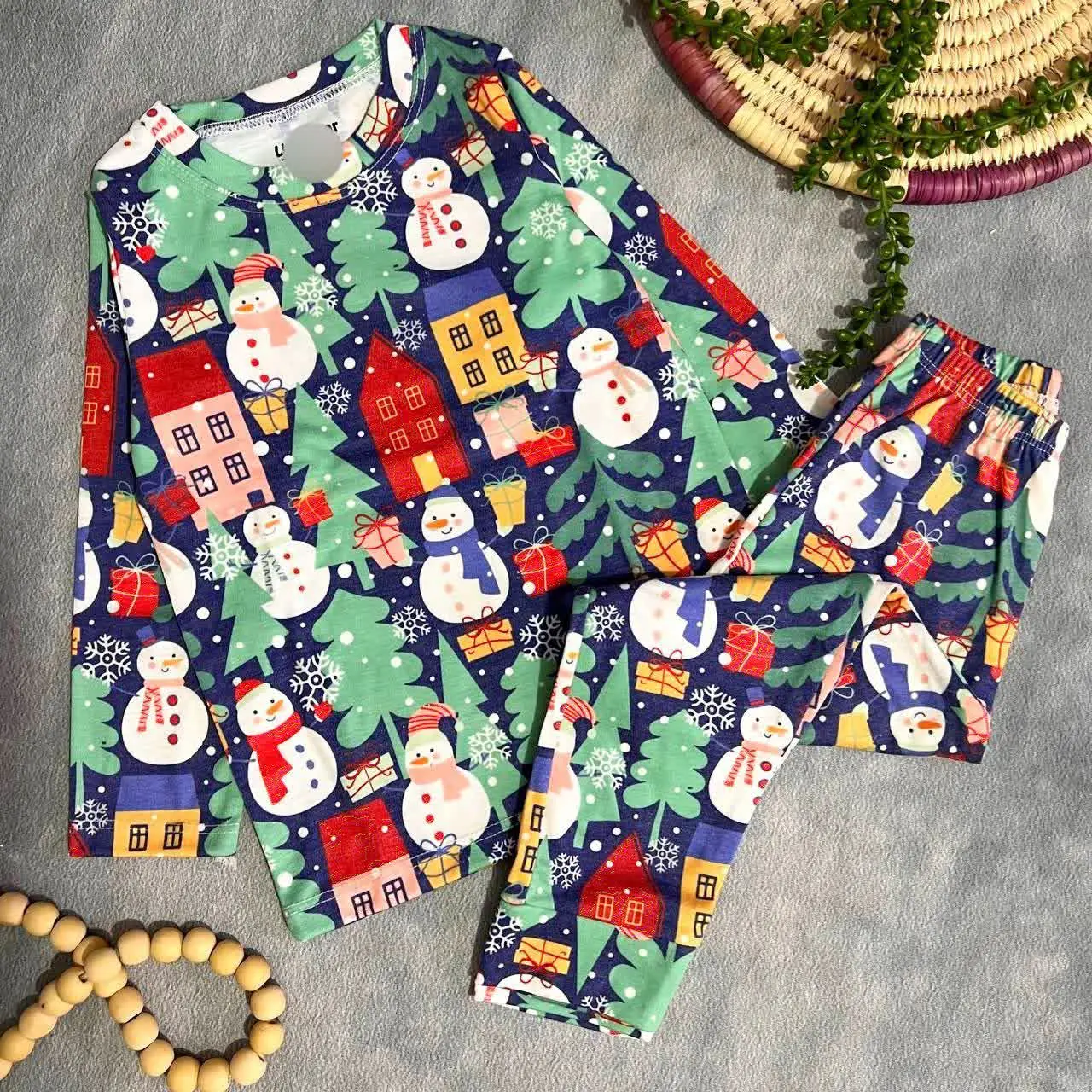 👚نام: ست راحتی پاییزه آدم برفی