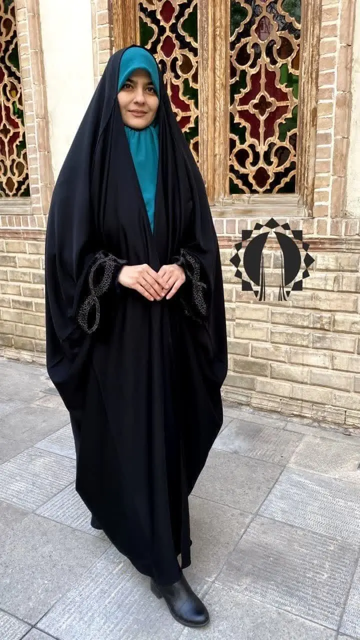🌺چادر عربی آستین کیمونو مخمل 🌺