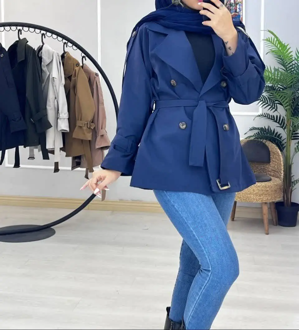 ط🍃نام: مانتو بارونی آستر دار ویرگول