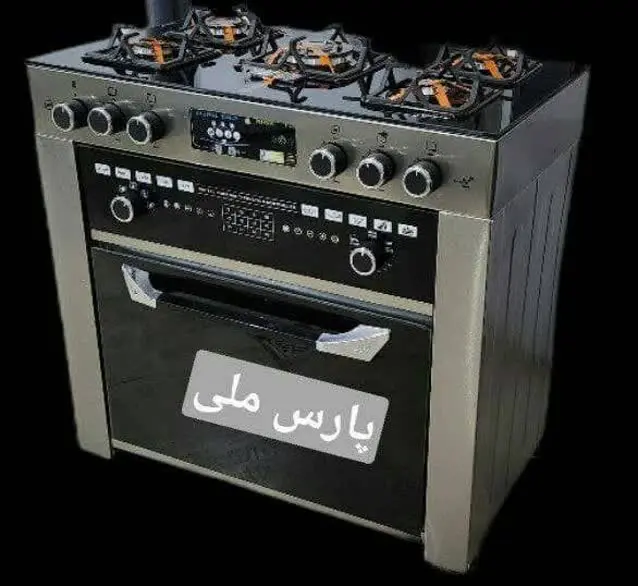 اجاق طرح فر روی شیشه بلوتوث دار شارژ شد.