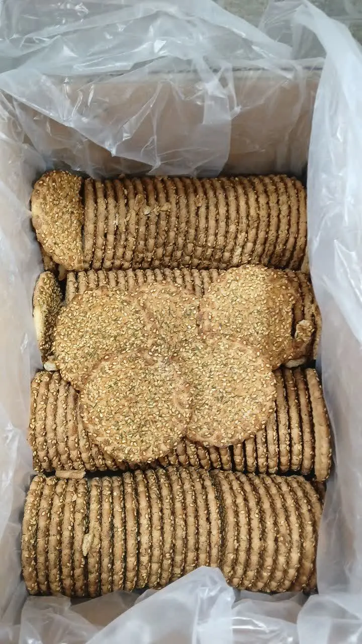 بیسکویت کنجدی گرد