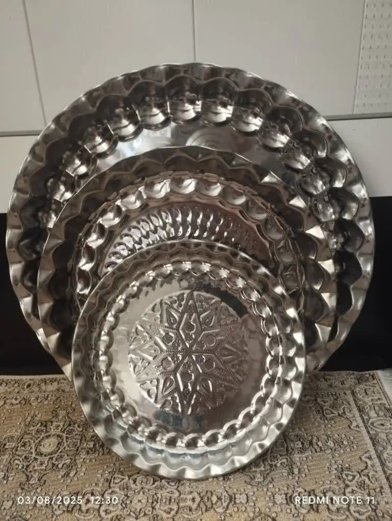شارژ ست استیل نقش دار لبه ک...