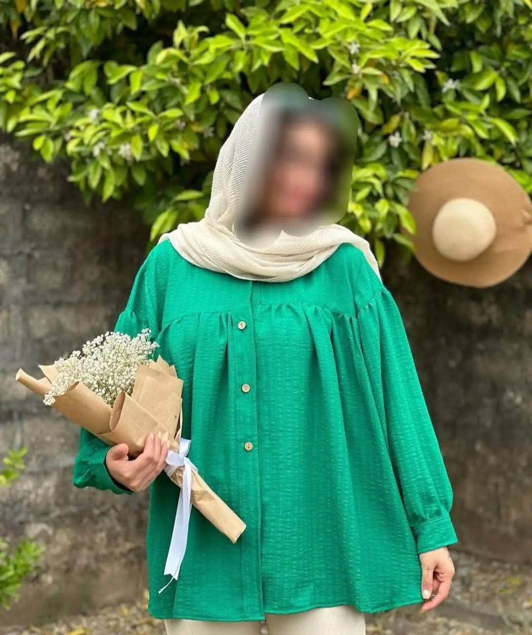 👚نام: تونیک مانتویی سینه چین دار