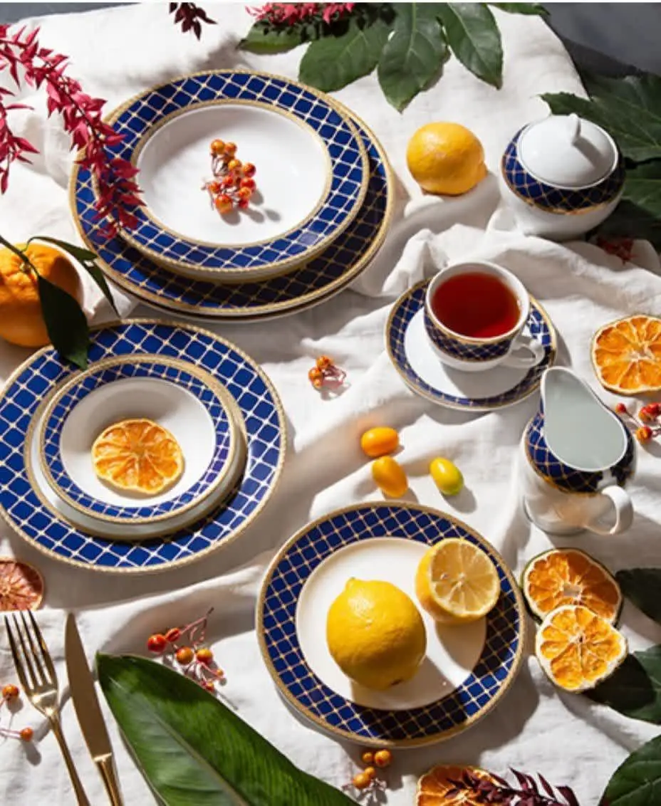 🍽 سرویس ۱۰۲ پارچه چینی زرین
