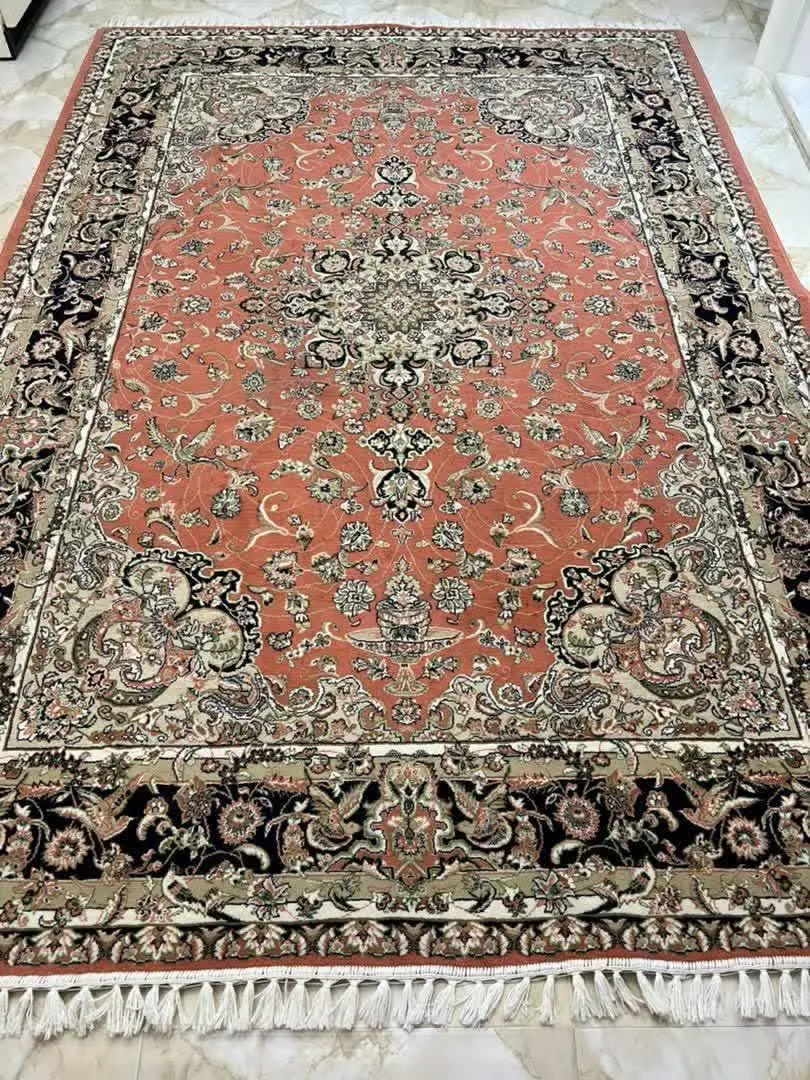 یک جفت (دو تخته) فرش ماشینی ۶ متری، برند فرش مهستان ۵۰۰ شانه تراکم ۱۵۶۰❌️