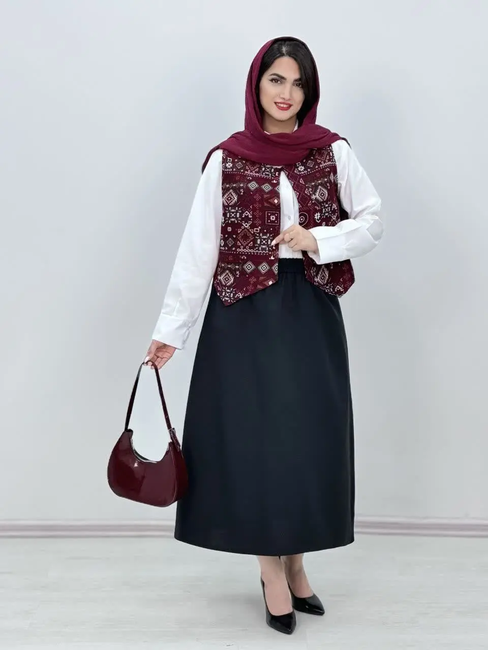 سه تیکه جلیقه دامن شومیز (یلدایی🍉🍉)