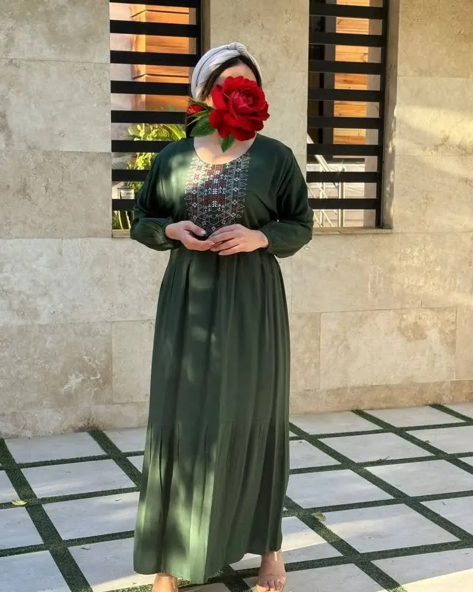 👗پیراهن نقش دار مدل آیدا
