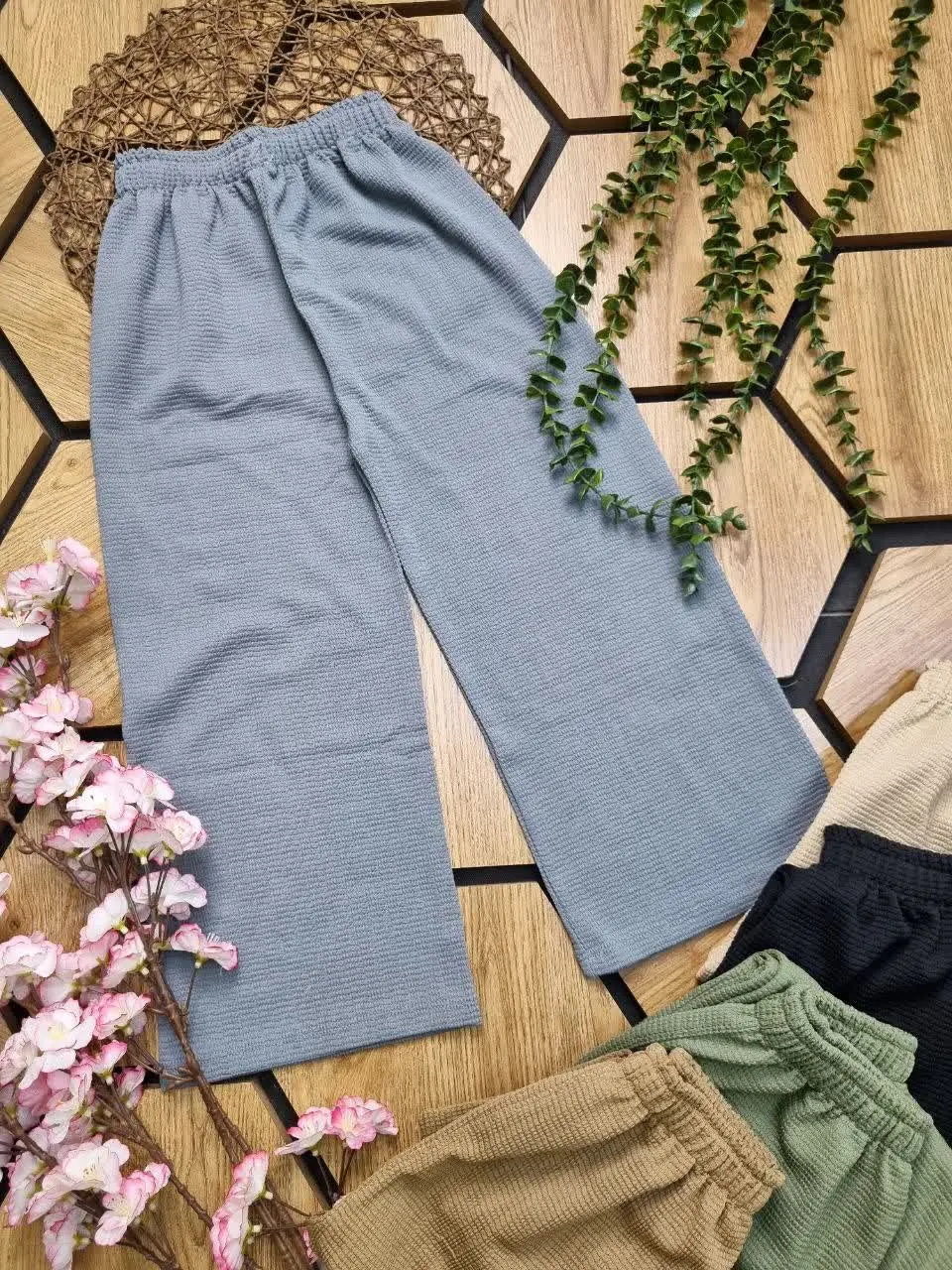 👖شلوار بگ مراکشی طرح زنبوری 👧